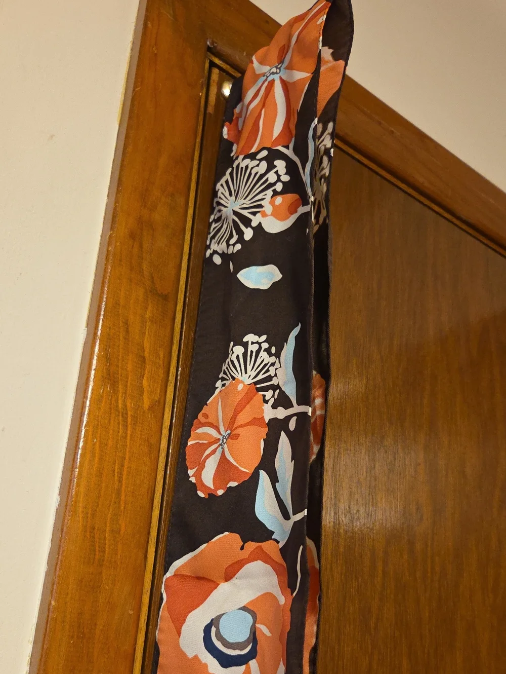 LOFT BRAND NEW Bold Floral Dark Brown and Orange Belt